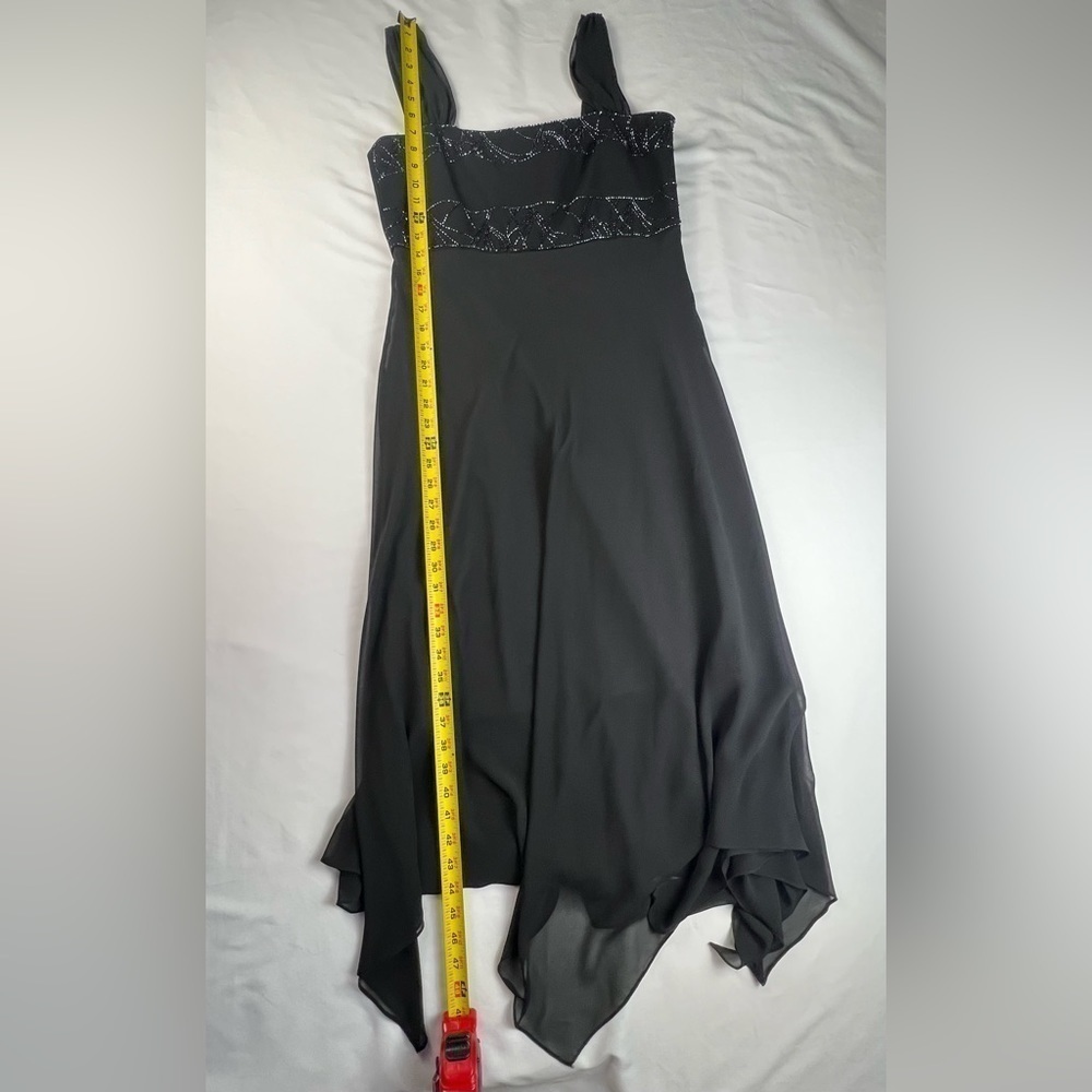 Evan Picone - Women’s Spaghetti Strap Dress - Size 8 - Black - Beading - Picture 2 of 8